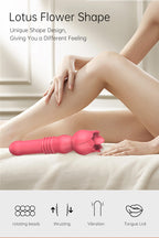 Rose Thrusting, Rotating Beads & Vibrating Massager