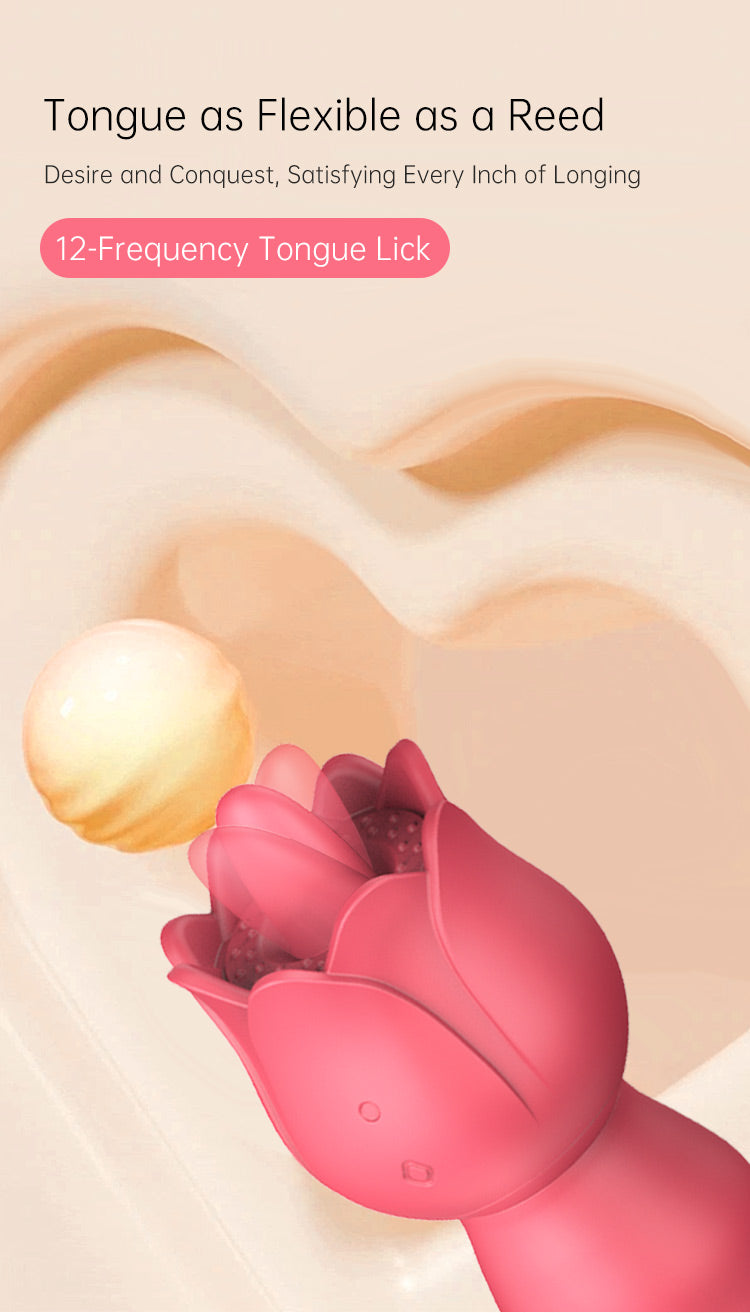 Rose Thrusting, Rotating Beads & Vibrating Massager