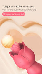 Rose Thrusting, Rotating Beads & Vibrating Massager