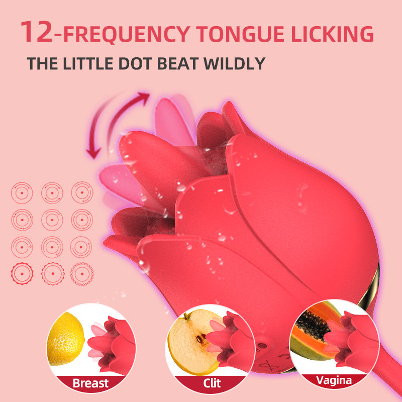 Rose Dual Stimulation Vibrator