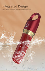 Rechargeable Thrusting Bullet Vibrator – 10 Modes, Waterproof, Compact Design