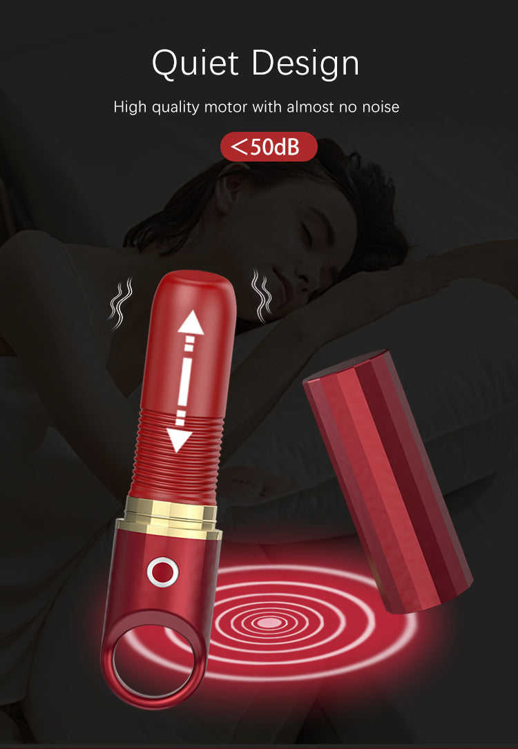 Rechargeable Thrusting Bullet Vibrator – 10 Modes, Waterproof, Compact Design