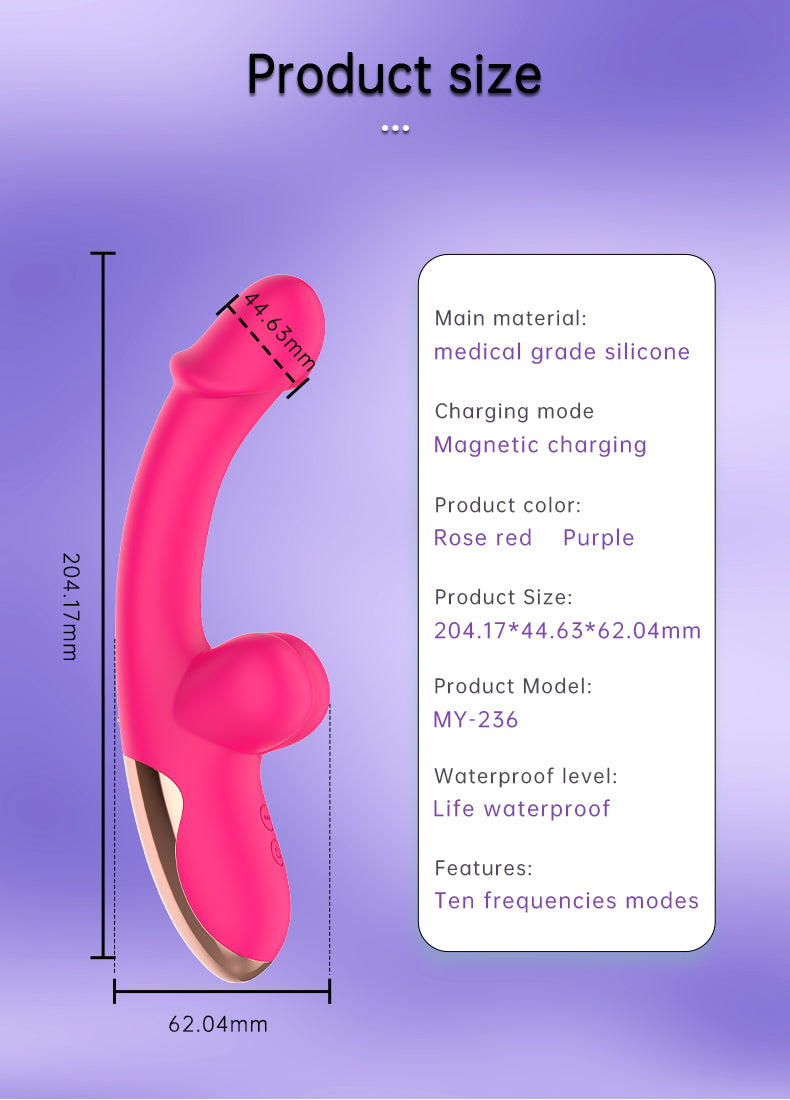 10-Mode G-Spot Vibrator – Powerful, Ergonomic & USB Rechargeable