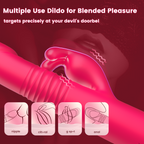 Thrusting & Rotating Rabbit Vibrator – 10 Modes, Dual Stimulation, Waterproof, Rechargeable