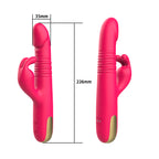 Thrusting & Rotating Rabbit Vibrator – 10 Modes, Dual Stimulation, Waterproof, Rechargeable