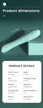 G-Spot Vibrator – 7 Modes, Ultra-Quiet, Waterproof, Rechargeable Silicone
