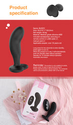 Rechargeable Vibrating Plug – 8200RPM Power, Ultra-Quiet, Waterproof, Remote Control
