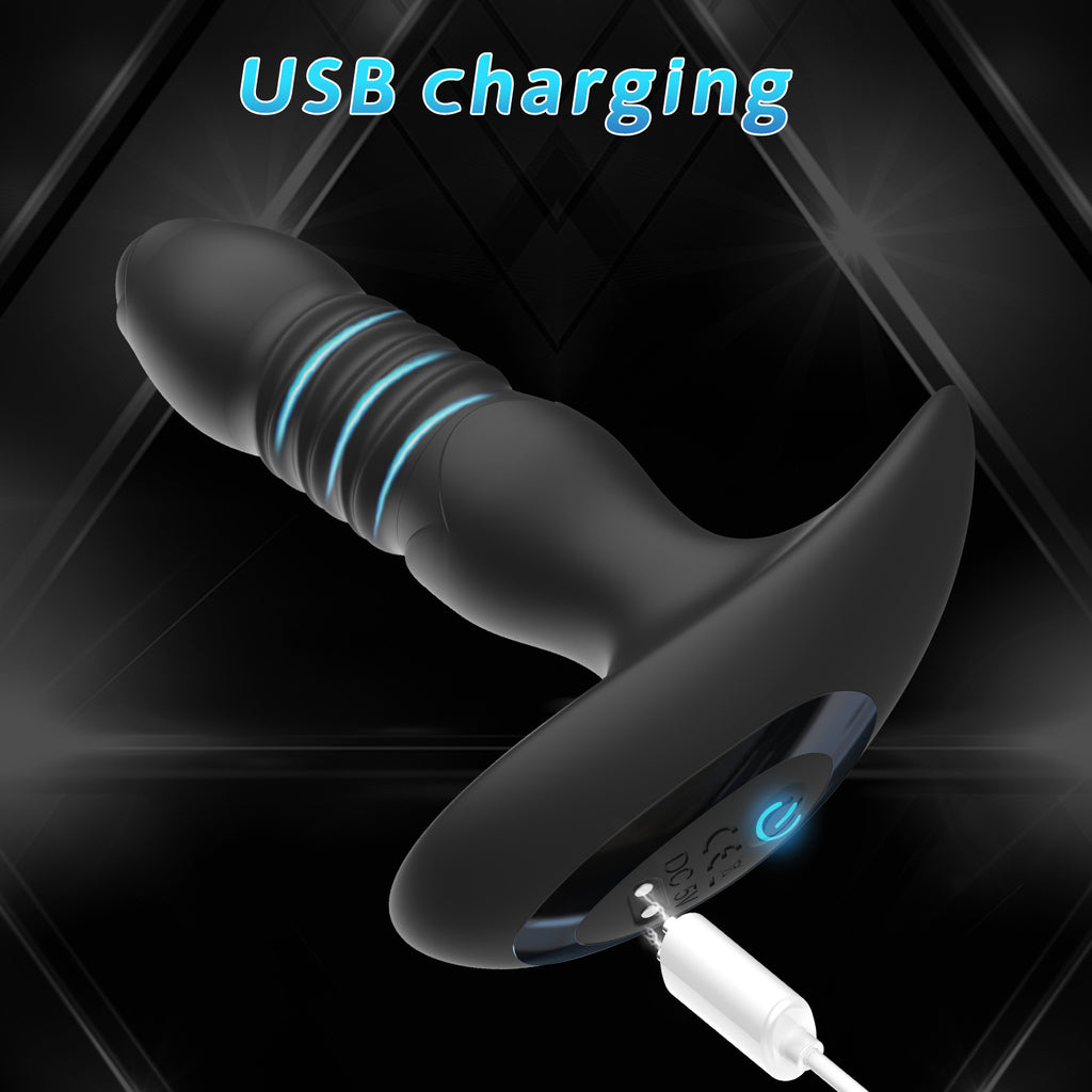Remote Control Vibrating Plug – 10 Modes, Waterproof, Rechargeable, Ergonomic Design
