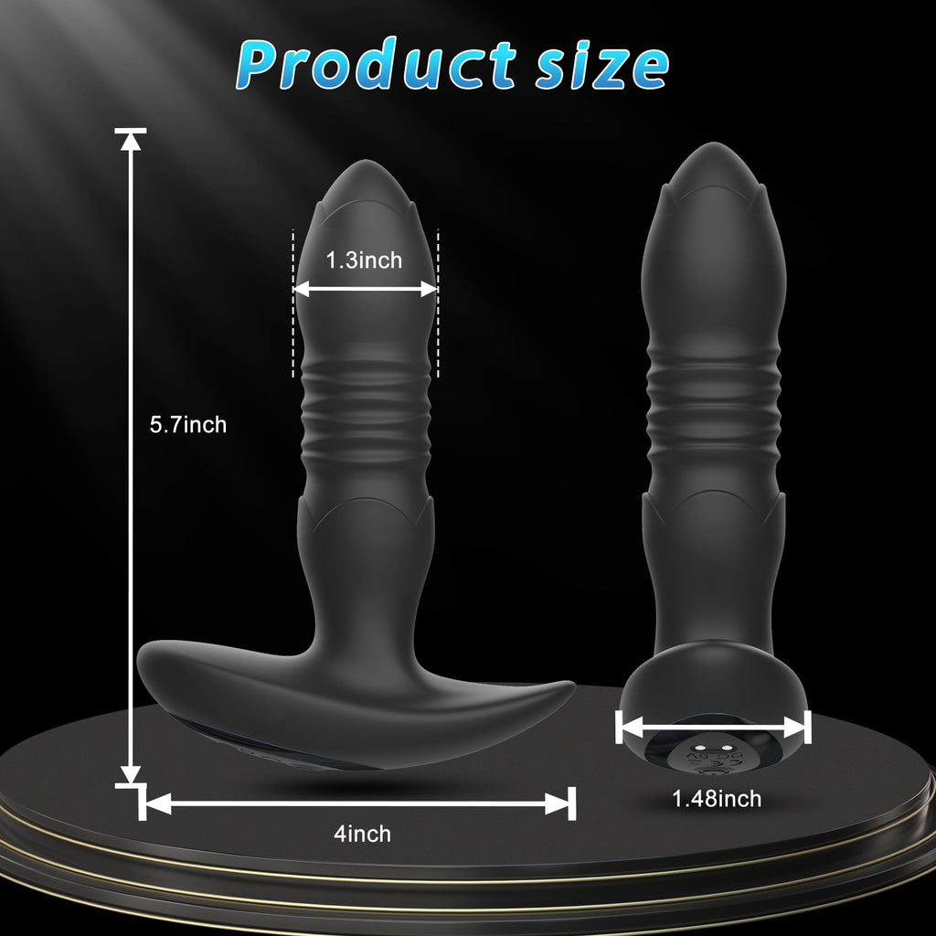 Remote Control Vibrating Plug – 10 Modes, Waterproof, Rechargeable, Ergonomic Design