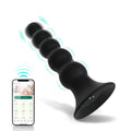 App-Control Rechargeable Silicone Plug – 9 Vibrations, Waterproof, Suction Base