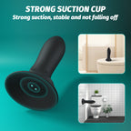 App-Control Rechargeable Silicone Plug – 9 Modes, Waterproof, Suction Base