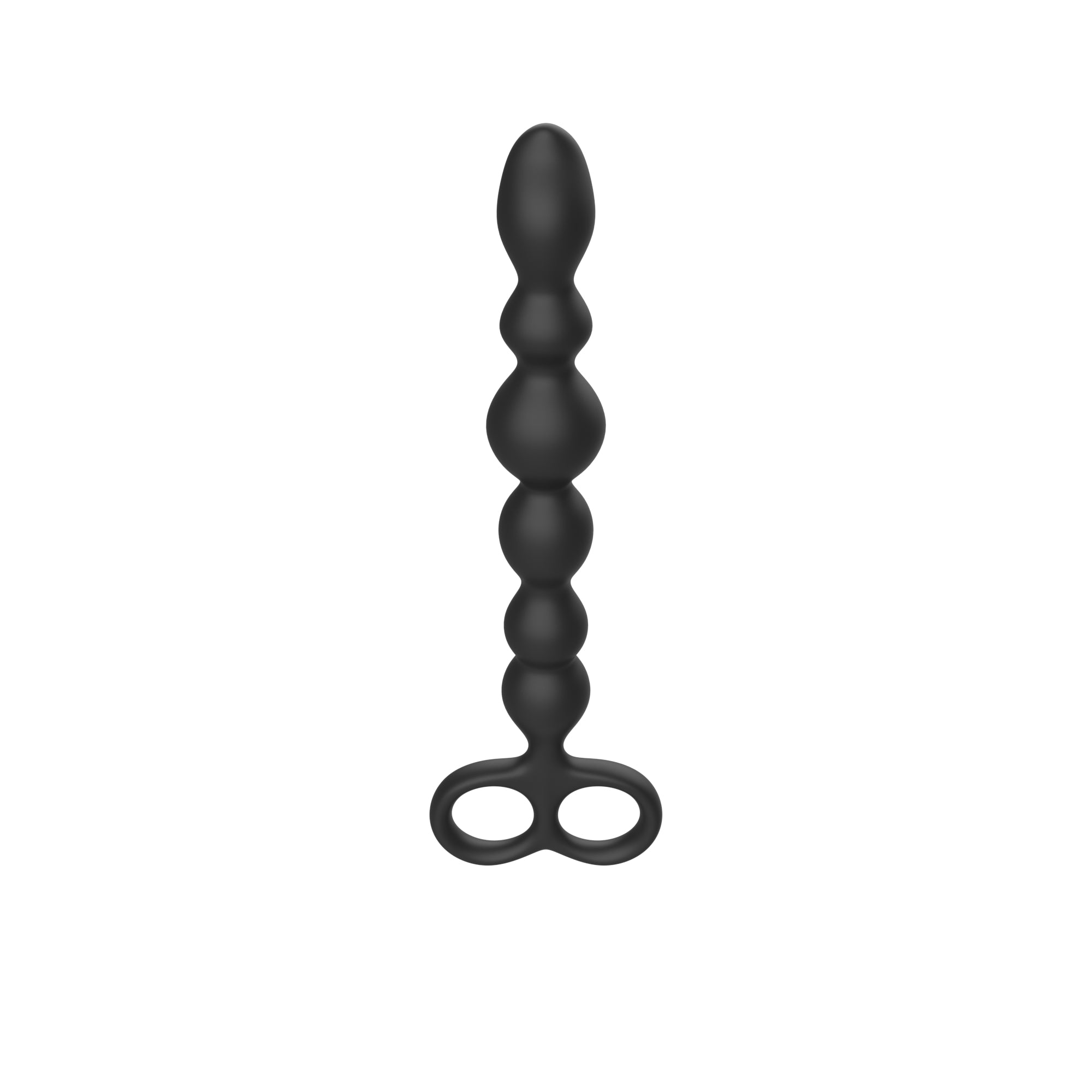 Black Silicone Anal Beads – Flexible, Body-Safe & Beginner-Friendly