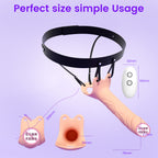 4-in-1 Remote Control Vibrating Strap-On Harness | Adjustable, Waterproof, Multi-Mode Pleasure