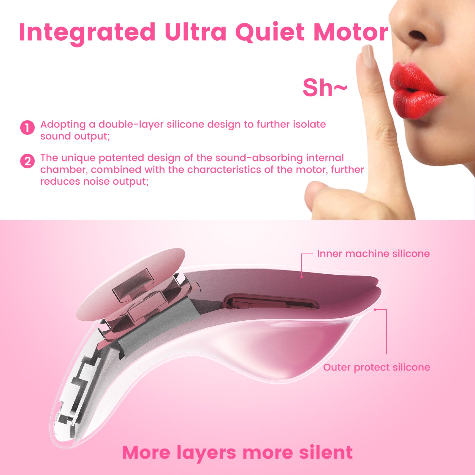 Wearable Vibrator for Women – Invisible Design, Magnetic Clip, Hands-Free, Quiet & Powerful