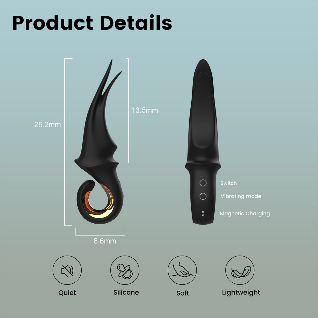 10-Mode Vibrating Prostate Massager | Ultra-Quiet, Waterproof, USB Rechargeable