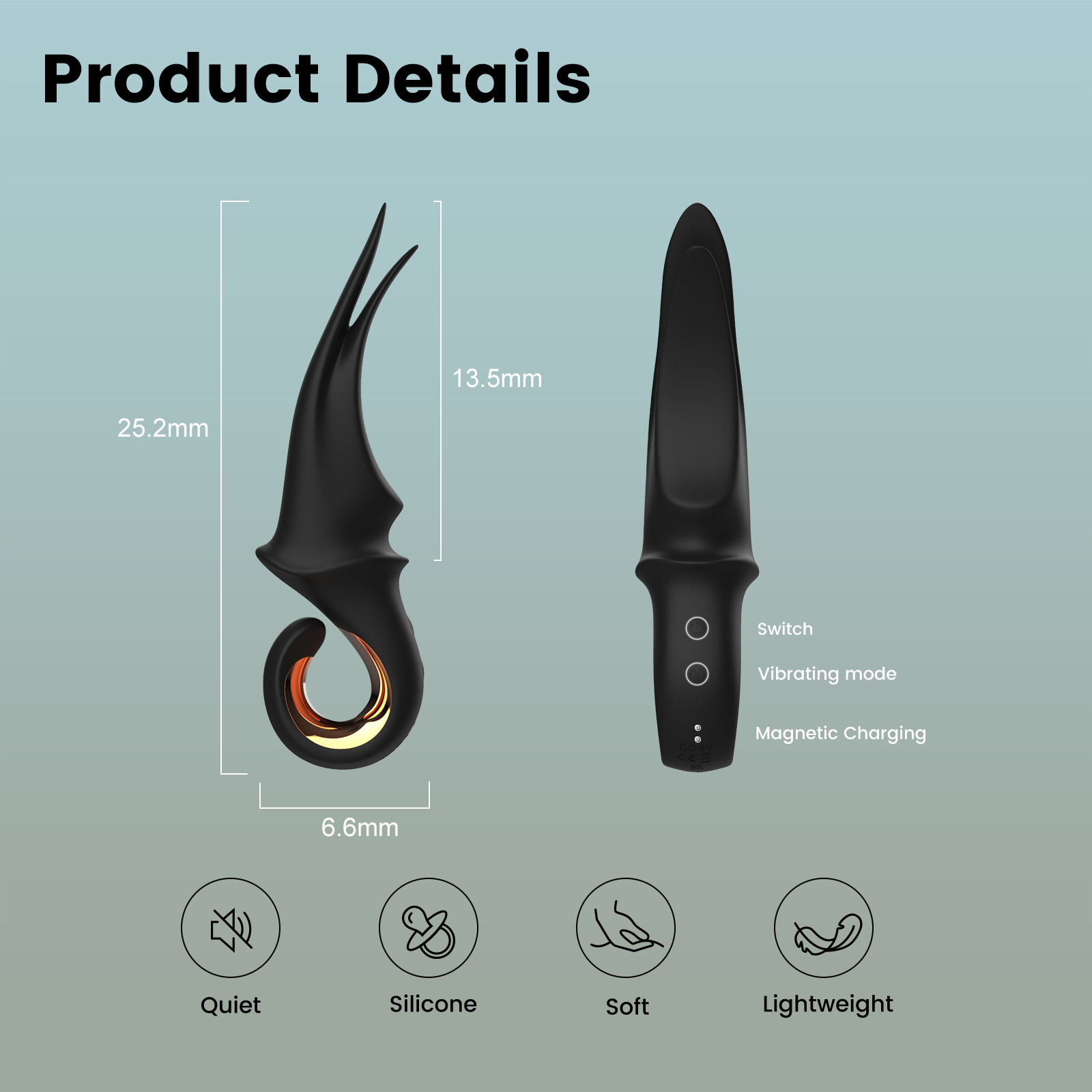10-Mode Vibrating Prostate Massager | Ultra-Quiet, Waterproof, USB Rechargeable