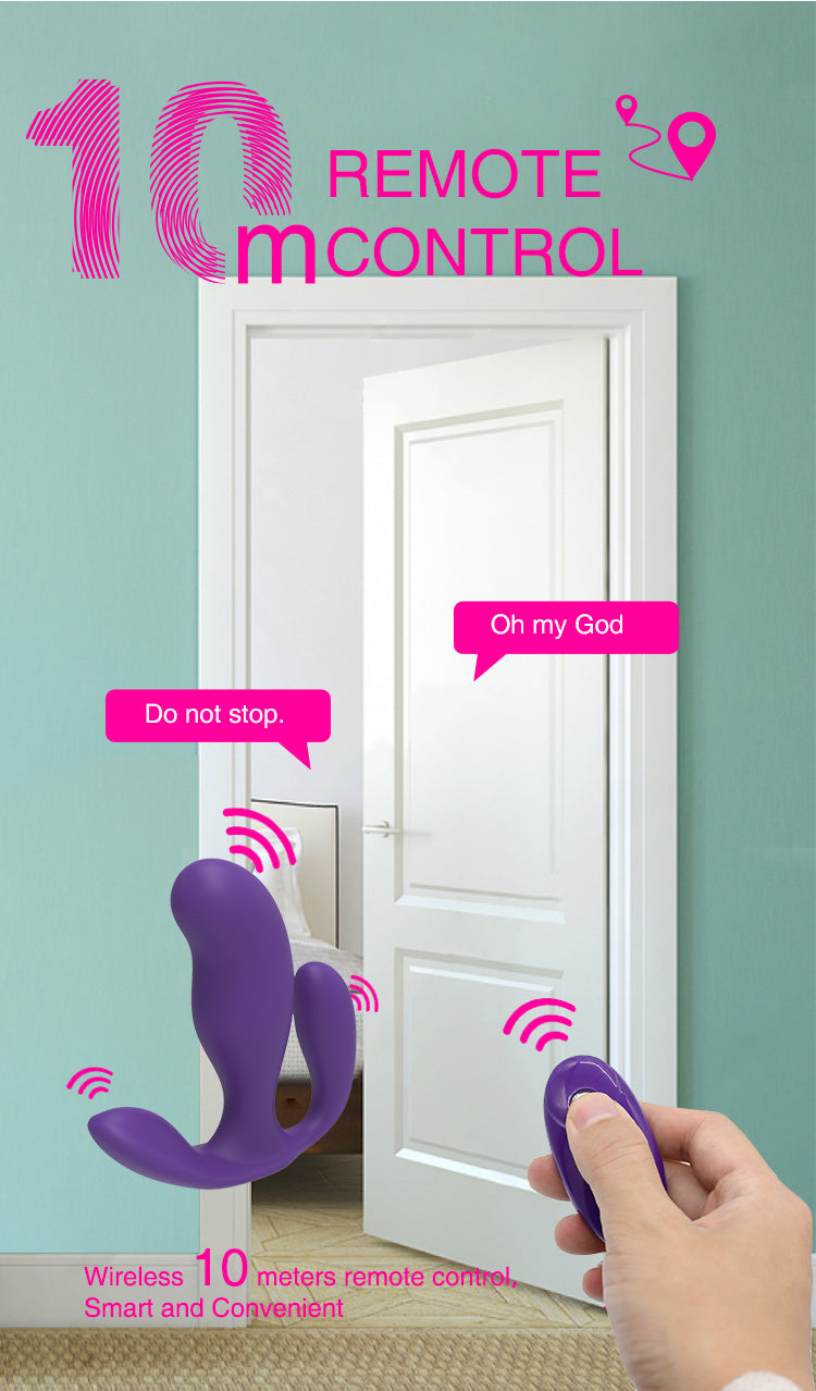 Remote Control Prostate & G-Spot Vibrator – Triple Stimulation, 7 Modes, Ultra-Quiet & Waterproof