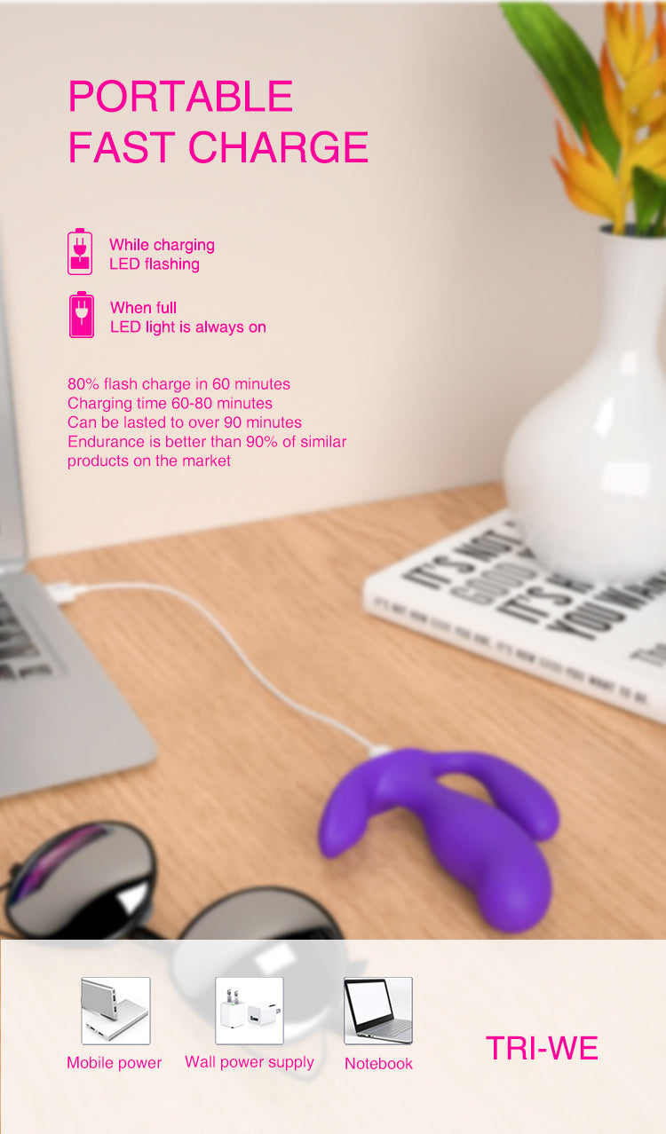 Remote Control Prostate & G-Spot Vibrator – Triple Stimulation, 7 Modes, Ultra-Quiet & Waterproof
