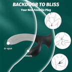 Prostate Massager Plug – 9 Modes, App Control, Waterproof, Silicone