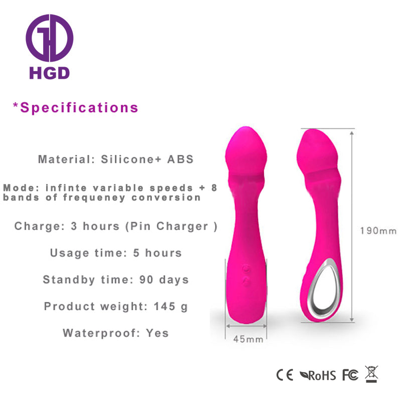 Rechargeable G-Spot Vibrator – Waterproof Silicone, Multi-Speed Intimate Massager