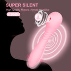 3-in-1 Heating Suction & Vibration Wand – 8 Modes Quiet Waterproof Silicone Massager