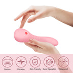 3-in-1 Heating Suction & Vibration Wand – 8 Modes Quiet Waterproof Silicone Massager