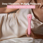 3-in-1 Heating Suction & Vibration Wand – 8 Modes Quiet Waterproof Silicone Massager