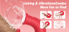 3-in-1 Oral Suction Vibrator with Thrusting – Tongue Licking, Clitoral Suction & Multi-Mode Stimulator