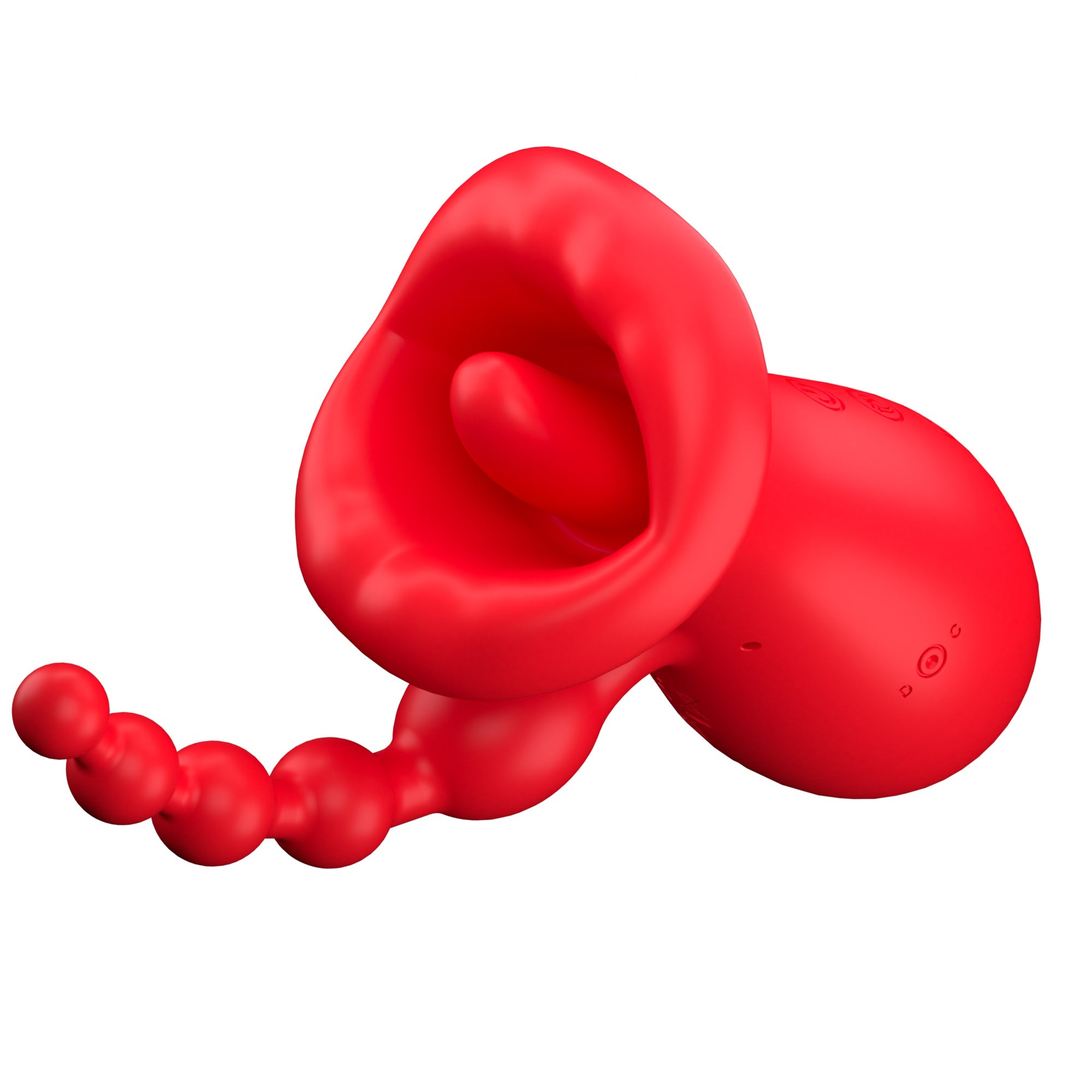Oral Suction Vibrator with Tongue Licking – 3-in-1 Clitoral, G-Spot & Anal Stimulator, 10 Modes, Waterproof