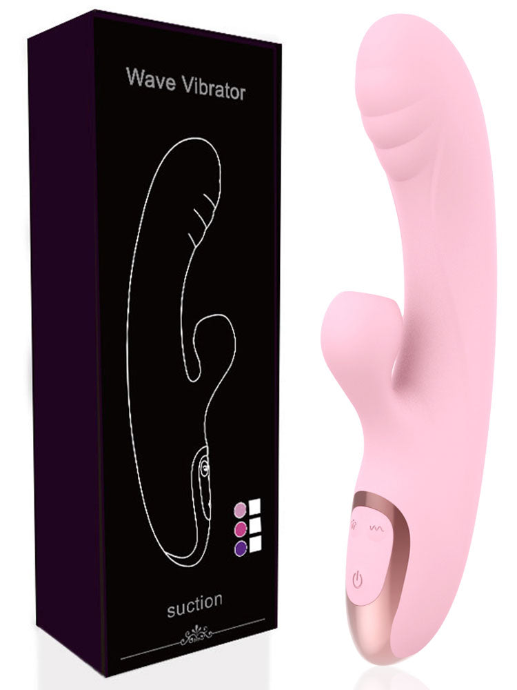 12-Mode Suction & Vibrating Rabbit Vibrator – Dual Stimulation G-Spot & Clitoral Massager, Waterproof, USB Rechargeable