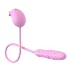 2-in-1 Suction & Vibrating Egg – Dual Stimulation G-Spot & Clitoral Massager, 10 Modes, Waterproof