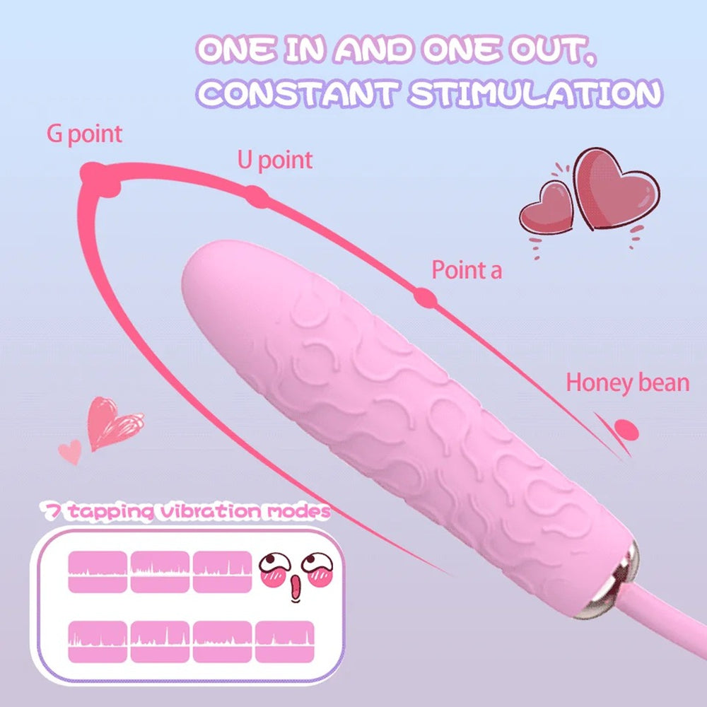 2-in-1 Suction & Vibrating Egg – Dual Stimulation G-Spot & Clitoral Massager, 10 Modes, Waterproof