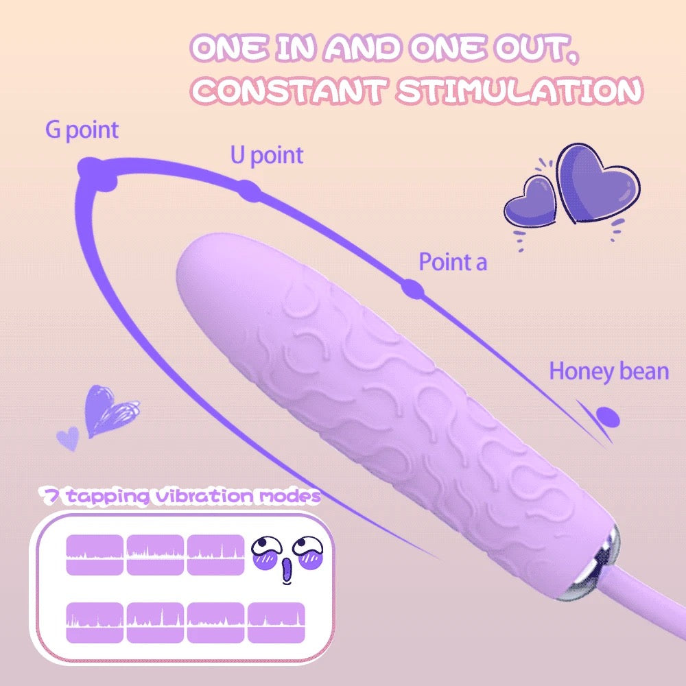 2-in-1 Suction & Vibrating Egg – Dual Stimulation G-Spot & Clitoral Massager, 10 Modes, Waterproof