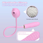 2-in-1 Suction & Vibrating Egg – Dual Stimulation G-Spot & Clitoral Massager, 10 Modes, Waterproof
