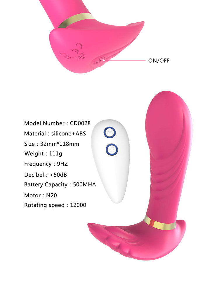 Wearable Remote Control Vibrator – G-Spot & Clitoral Dual Stimulator, Quiet Waterproof Design