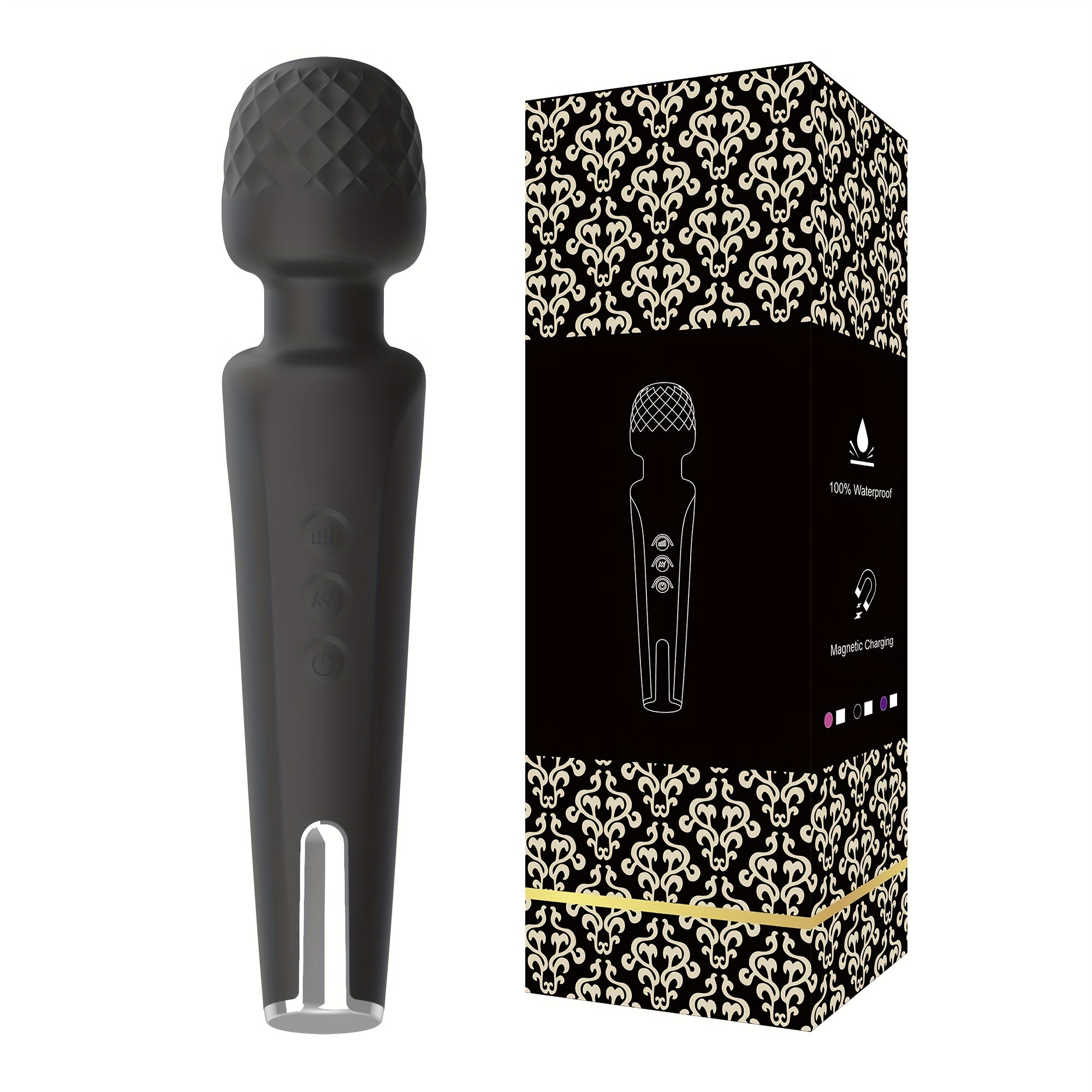 20 Modes Wand Vibrator – Powerful Body Massager with 3 Speeds, Magnetic Charging, Waterproof