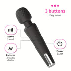 20 Modes Wand Vibrator – Powerful Body Massager with 3 Speeds, Magnetic Charging, Waterproof