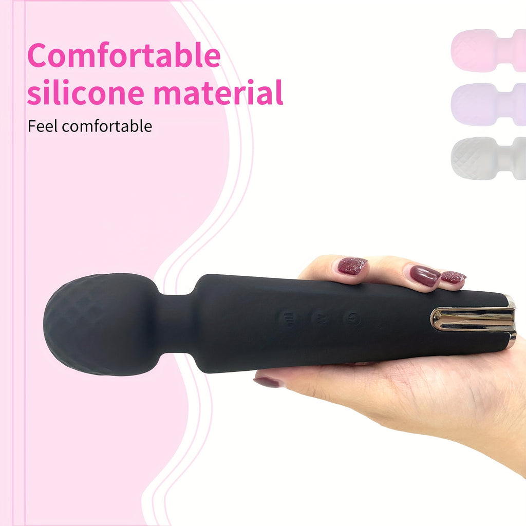 20 Modes Wand Vibrator – Powerful Body Massager with 3 Speeds, Magnetic Charging, Waterproof