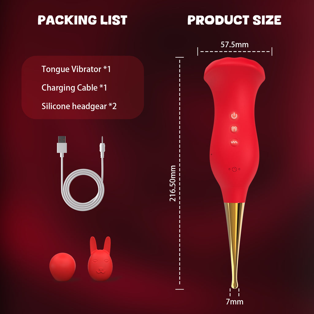 10 Modes Tongue Licking & G-Spot Vibrator – High-Frequency Quiet Waterproof Massager