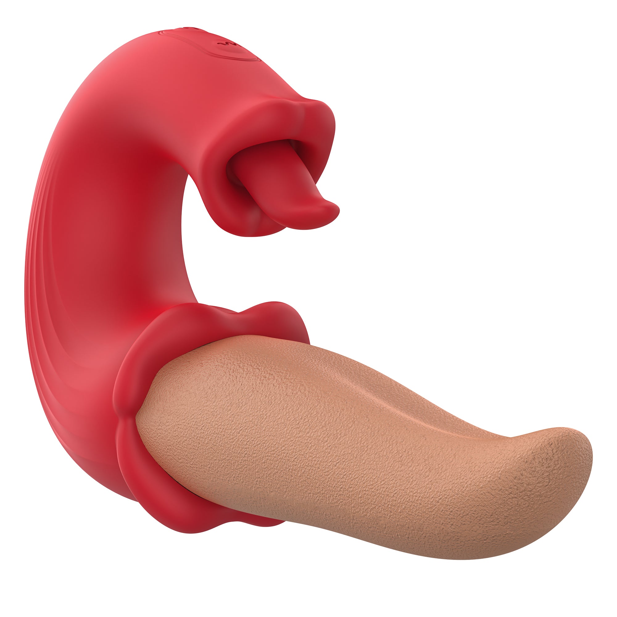 3-in-1 Oral Simulator Vibrator – Tongue Licking, G-Spot Stimulation & Clitoral Vibrations, Waterproof Silicone
