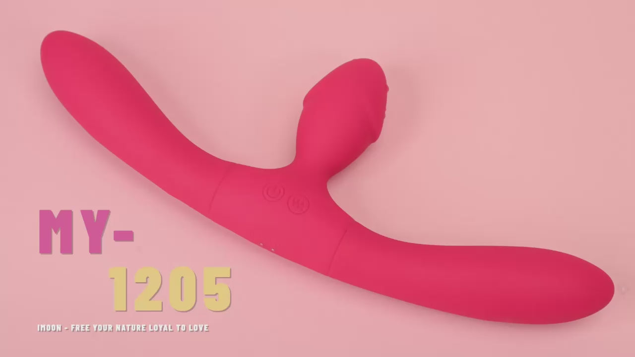 Dual-Stimulation Vibrator – 7 Modes, Remote Control, Waterproof, Soft Silicone